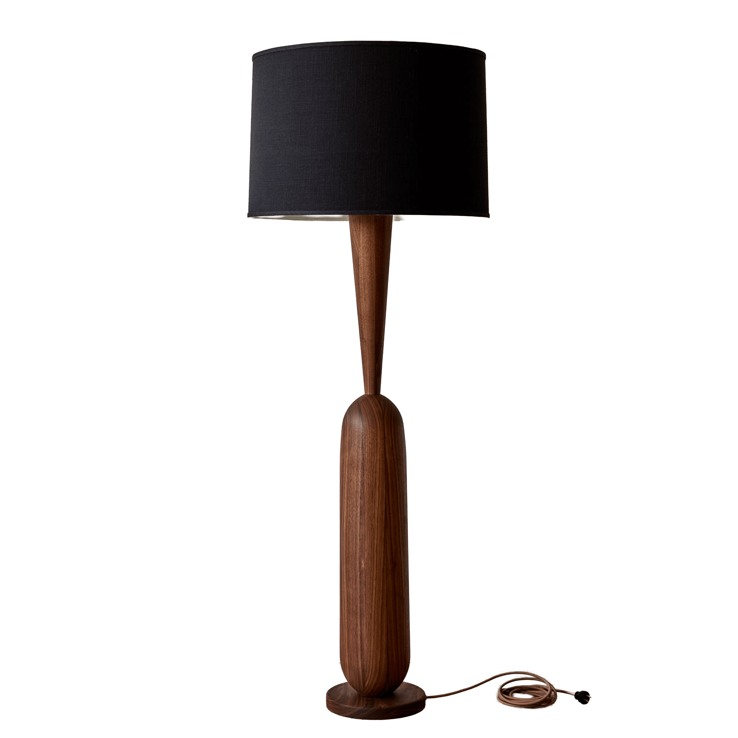 Lostine Lighting Walnut / Black Onslow Floor Lamp