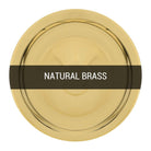 Mullan Lighting Lighting A Cage / Natural Brass / Clear Oregon Well Glass Flush Ceiling Light