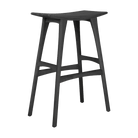 Ethnicraft Furniture Black Oak Osso Bar Stool