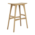Ethnicraft Furniture Oiled Oak Osso Bar Stool