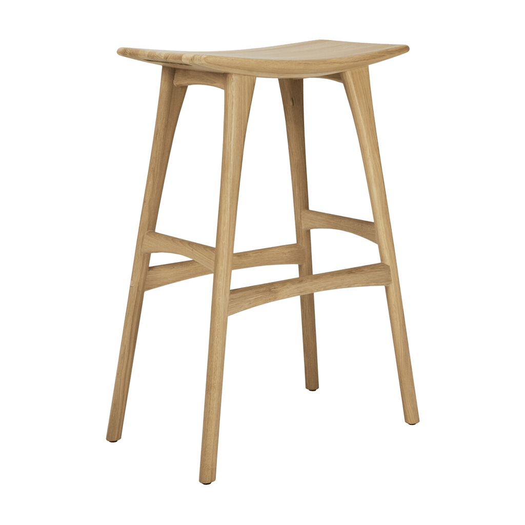 Ethnicraft Furniture Oiled Oak Osso Bar Stool