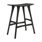 Ethnicraft Furniture Black Oak / No Upholstery Osso Counter Stool
