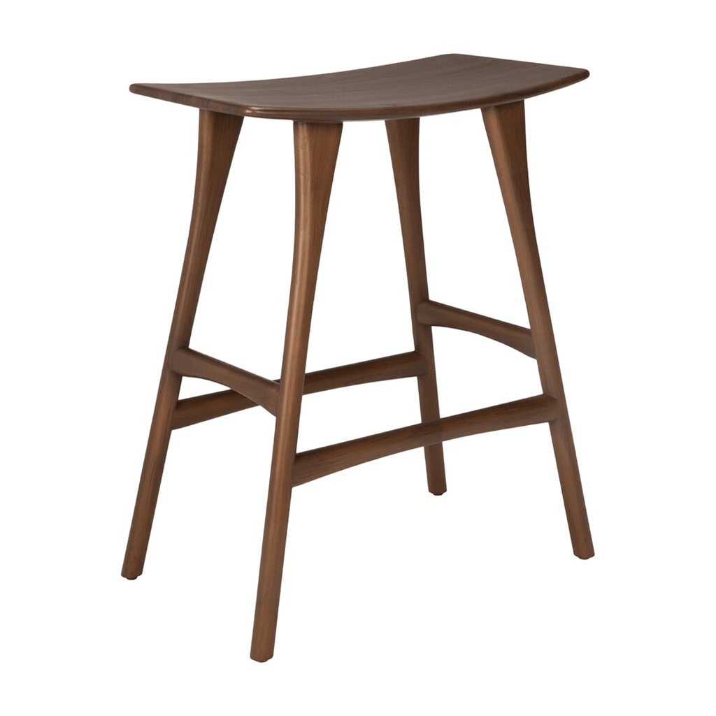 Ethnicraft Furniture Teak / No Upholstery Osso Counter Stool