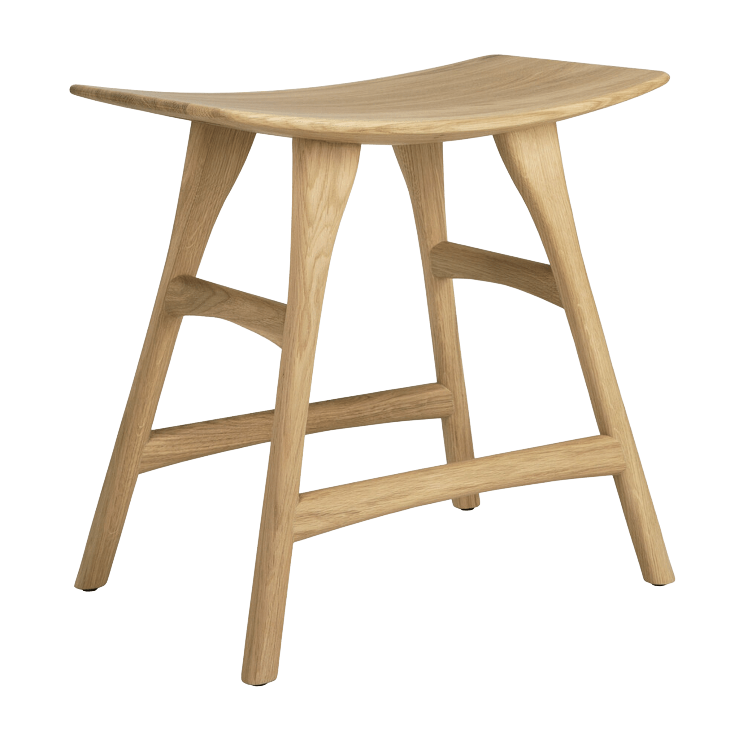 Ethnicraft Furniture Oiled Oak / No Upholstery Osso Dining Stool