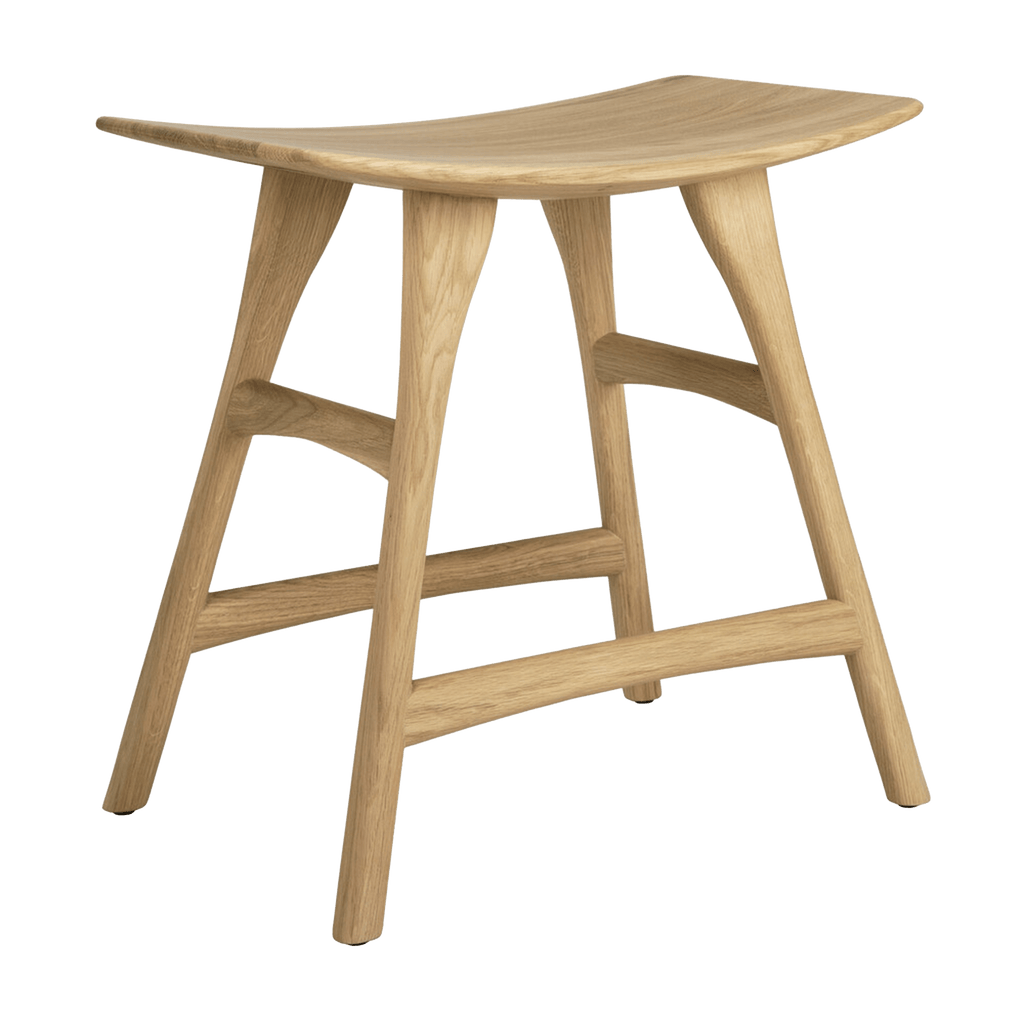 Ethnicraft Furniture Oiled Oak / No Upholstery Osso Dining Stool