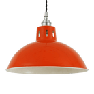 Mullan Lighting Lighting 100 cm (39.5") / Powder-Coated Orange Osson Industrial Factory Pendant Light