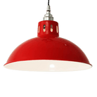 Mullan Lighting Lighting 100 cm (39.5") / Powder-Coated Red Osson Industrial Factory Pendant Light