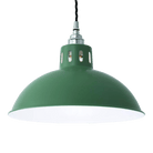 Mullan Lighting Lighting 100 cm (39.5") / Powder-Coated Sage Green Osson Industrial Factory Pendant Light