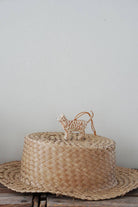 Fog Linen Work Decor Paper Mache Cat