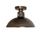 Mullan Lighting Lighting Antique Silver Paris Industrial Flush Ceiling Light