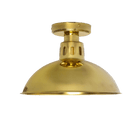 Mullan Lighting Lighting Polished Brass Paris Industrial Flush Ceiling Light