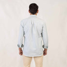 Patadegayo Patadegayo - Dark green striped oxford shirt