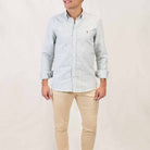 Patadegayo Patadegayo - Dark green striped oxford shirt