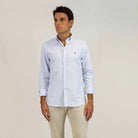Patadegayo Patadegayo - Light blue striped oxford shirt