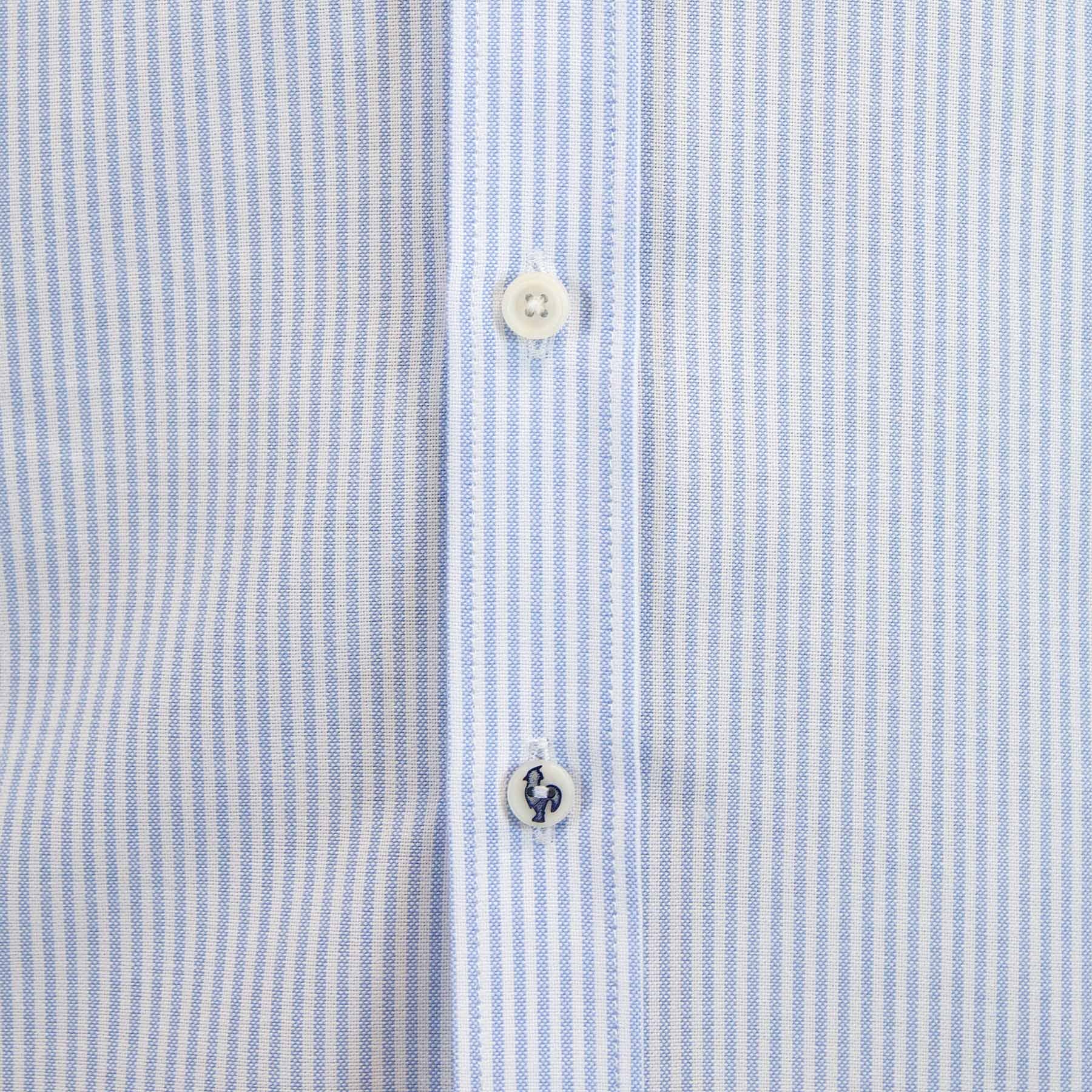 Patadegayo Patadegayo - Light blue striped oxford shirt