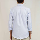 Patadegayo Patadegayo - Light blue striped oxford shirt