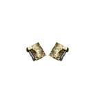 8.6.4 SHOP Pearl & Brass Stud Earrings