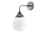 Mullan Lighting Lighting 7.75" / Antique Silver Pelagia Opal Globe Wall Sconce