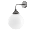 Mullan Lighting Lighting 9.75" / Antique Silver Pelagia Opal Globe Wall Sconce