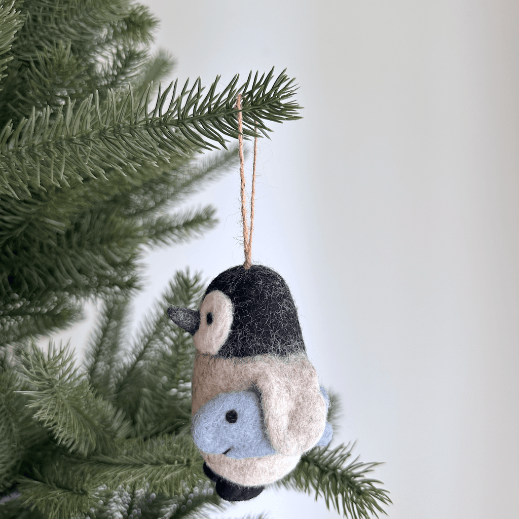 Ganapati Holiday Ornaments Penguin Felt Ornament