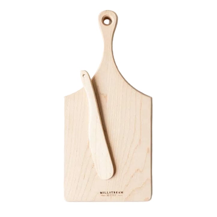 Millstream Home Kitchen & Dining Maple Petite Cheese Board with Spreader
