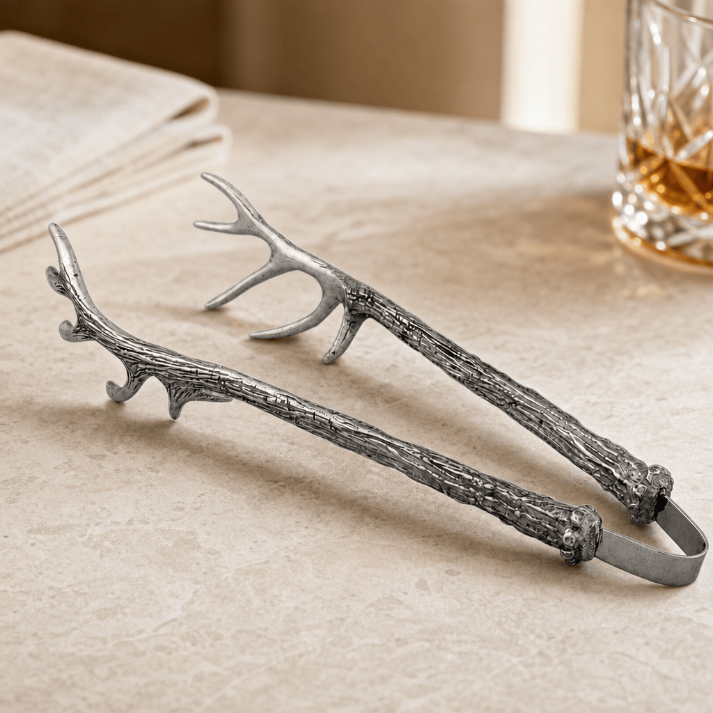 Vagabond House SHOP Pewter Antler Tongs