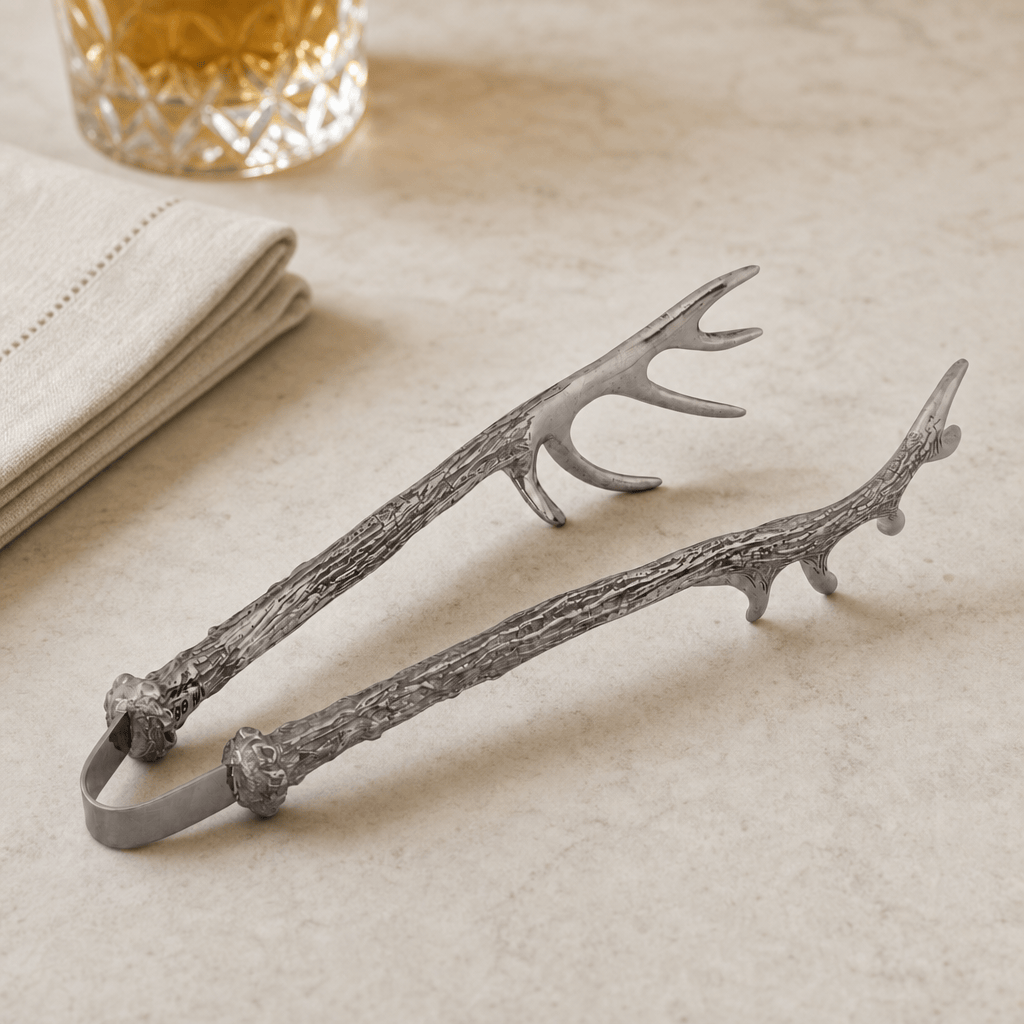 Vagabond House SHOP Pewter Antler Tongs