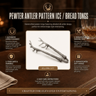 Vagabond House SHOP Pewter Antler Tongs