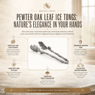 Vagabond House SHOP Pewter Oak Leaf Tongs