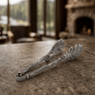Vagabond House SHOP Pewter Oak Leaf Tongs