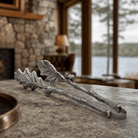 Vagabond House SHOP Pewter Oak Leaf Tongs