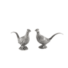 Vagabond House SHOP Pewter Pheasants Salt & Pepper Set