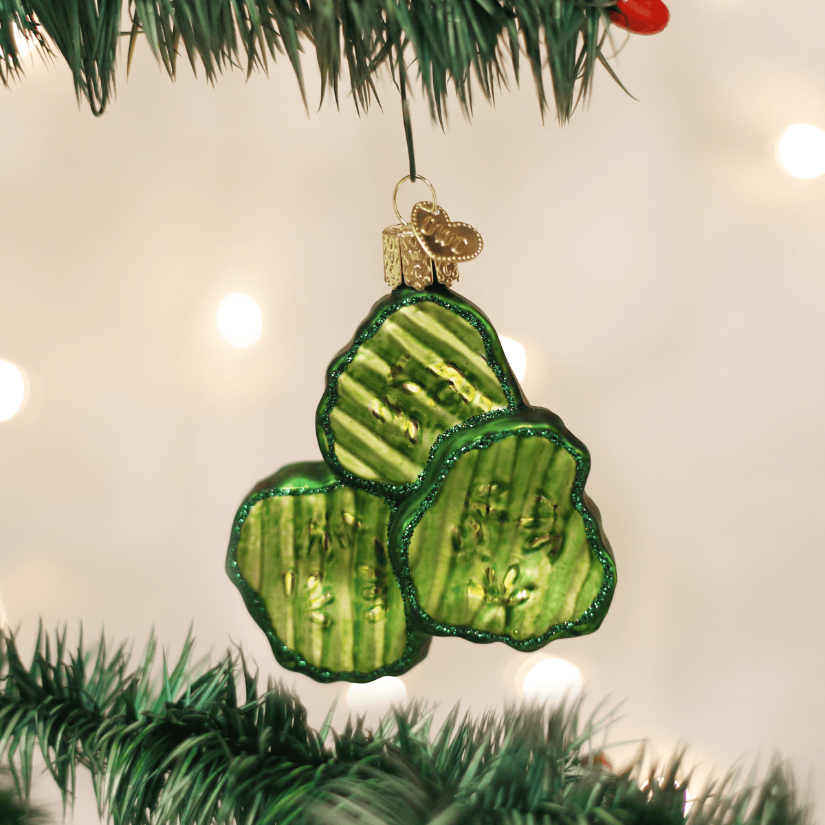 Old World Christmas SHOP Pickle Chips Ornament