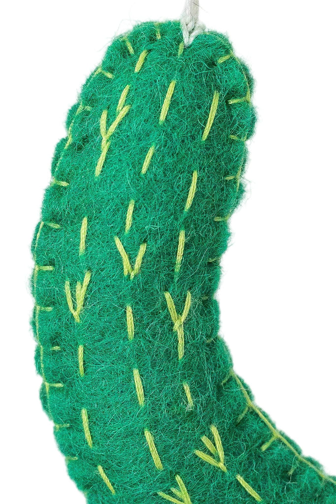 Nivas Holiday Ornaments Pickle Felt Ornament