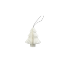 Studio Nordhaven Holiday Ornaments White Pleated Tree Ornament