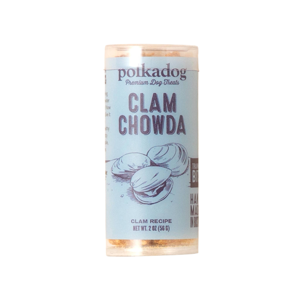 Polkadog Polkadog - Mini Tube: Clam Chowda, Training Bits - 2oz - Dog Treats
