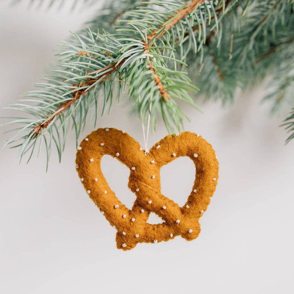 Nivas Holiday Ornaments Pretzel Felt Ornament