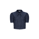 Studio D'aaRI SHOP Extra Small Puff-Sleeve Navy Jacket