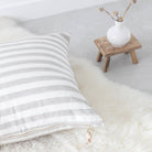 Celina Mancurti, LLC SHOP Pure Stripes Linen Floor Pillow