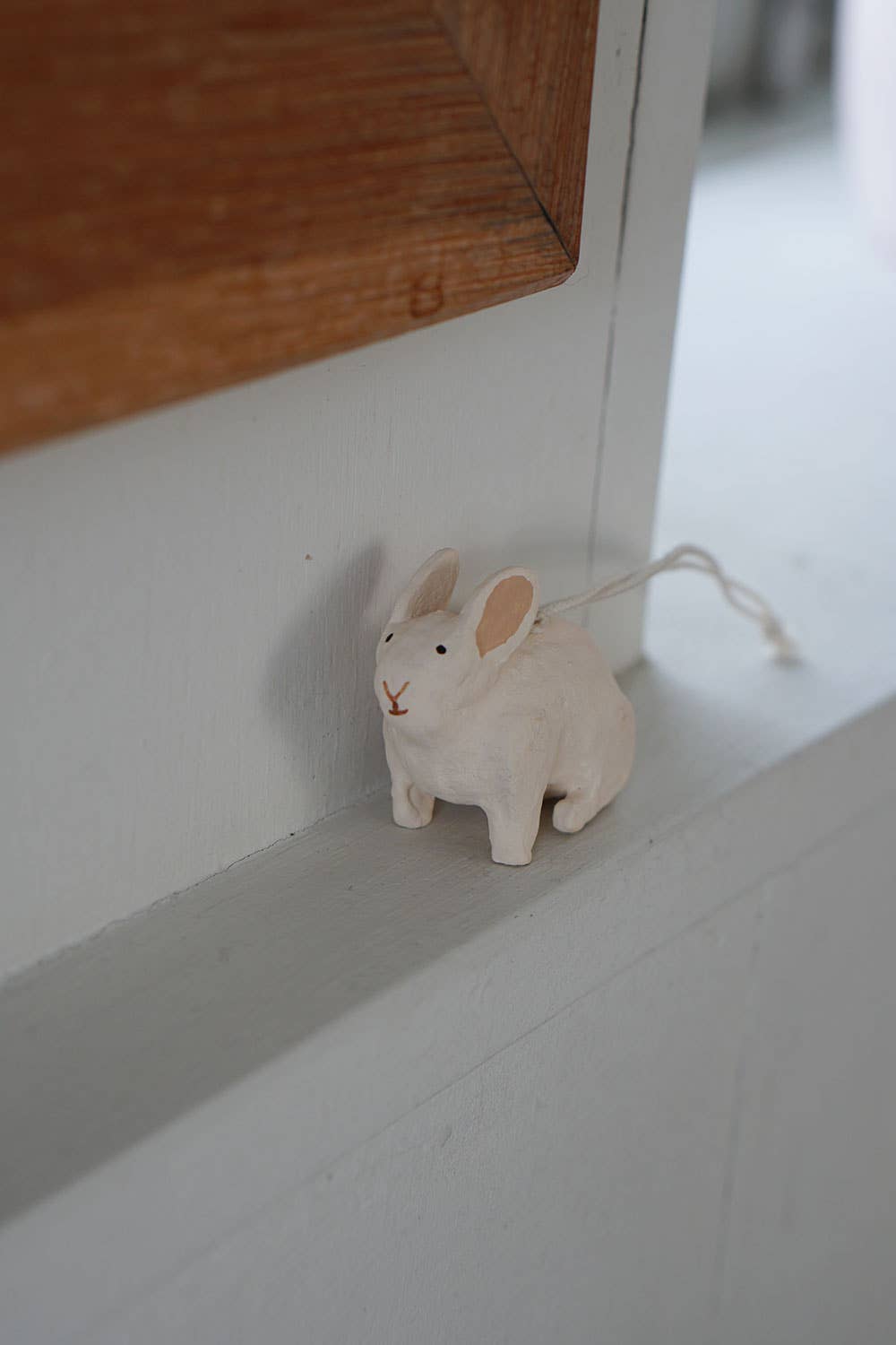 Fog Linen Work SHOP Rabbit Paper Mache Ornament
