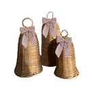 Luxe B Co SHOP Rattan Bells, Set of 3