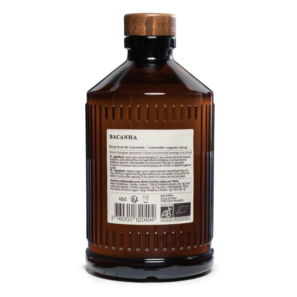Bacanha USA Drink Raw Organic Lavender Syrup