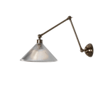 Mullan Lighting Lighting Rebell Prismatic Glass Adjustable Arm Wall Sconce