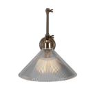 Mullan Lighting Lighting Rebell Prismatic Glass Adjustable Arm Wall Sconce