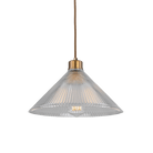 Mullan Lighting Lighting Antique Brass / 39.25" (100cm) Rebell Prismatic Glass Pendant Light