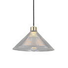 Mullan Lighting Lighting Polished Brass / 39.25" (100cm) Rebell Prismatic Glass Pendant Light