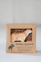Fog Linen Work SHOP Reindeer Paper Mache Ornament