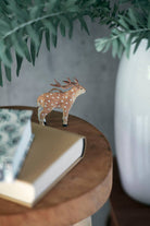 Fog Linen Work SHOP Reindeer Paper Mache Ornament