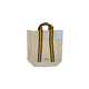 Puebco SHOP Brown x Yellow Retro "College" School Tote