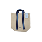 Puebco SHOP Light Blue x Dark Blue Retro "College" School Tote